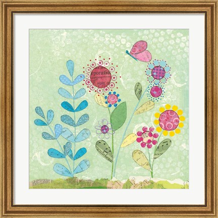 Framed Pattys Garden II Print