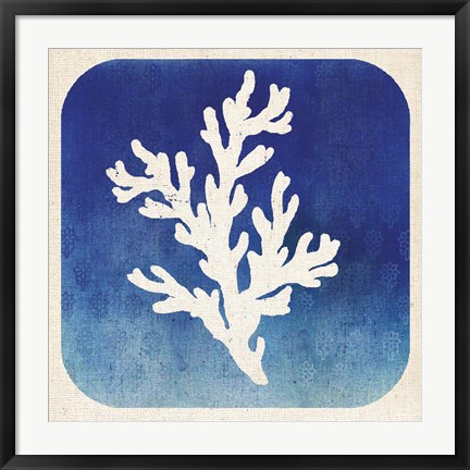 Framed Watermark Coral Print