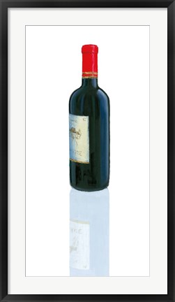 Framed Wine Stance II Print