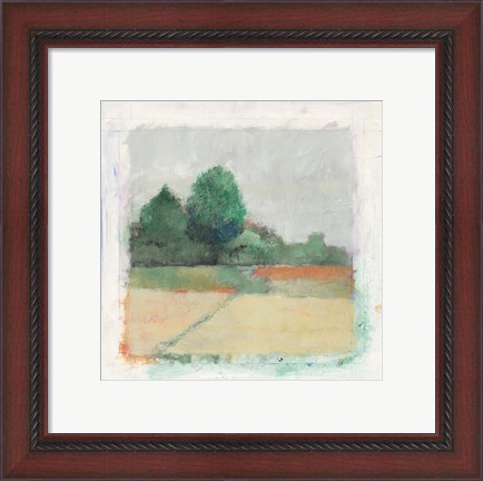 Framed Path Through the Field - Green Print