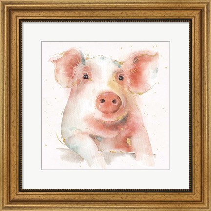 Framed Farm Friends III Print