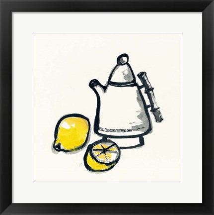 Framed Tea and Lemons Print