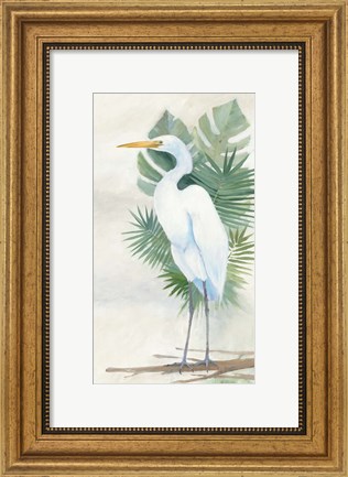 Framed Standing Egret II Print