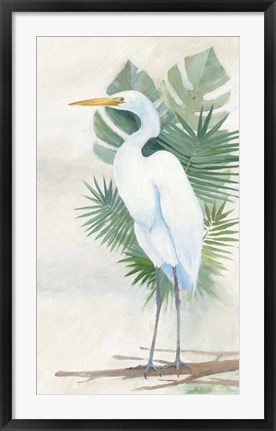 Framed Standing Egret II Print