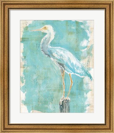 Framed Coastal Egret II Print