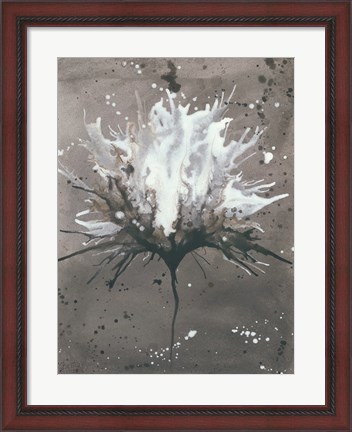 Framed Splash of Flowers I Print