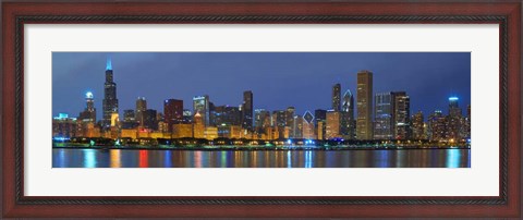 Framed Chicago Skyline Print