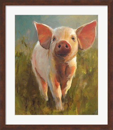 Framed Morning Pig Print