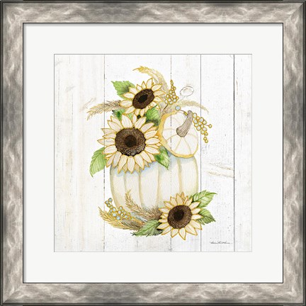 Framed Autumn Elegance II Gold Print