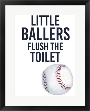 Framed Little Ballers IV Print