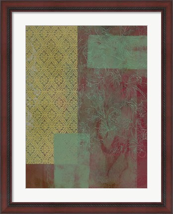 Framed Brocade Tapestry I Print