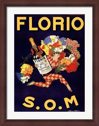 Framed Florio 1915 Print