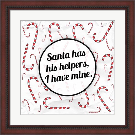 Framed Santa&#39;s Helpers Print