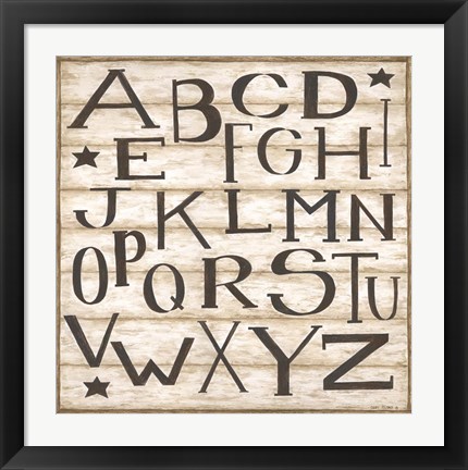 Framed Alphabet Print