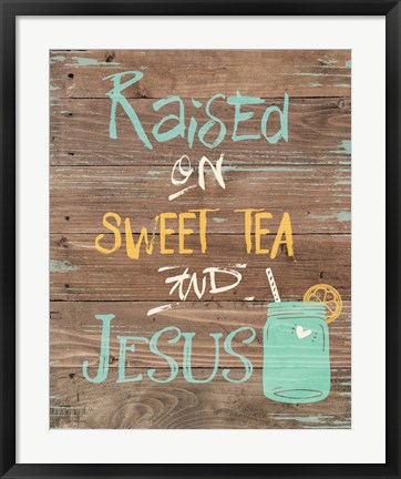 Framed Tea &amp; Jesus Print