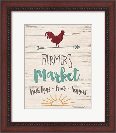 Framed Farmer&#39;s Market - Cream Print