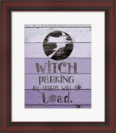Framed Witch Parking Print