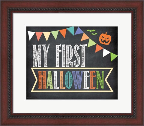 Framed First Halloween Photo Prop Print