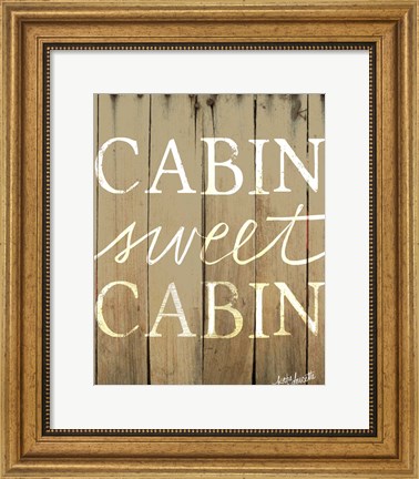 Framed Cabin Sweet Cabin Print