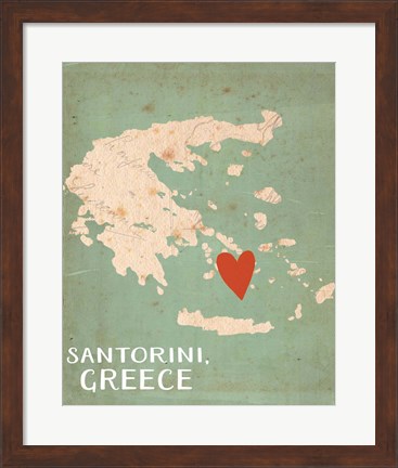 Framed Greece Print