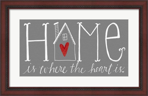Framed Home is Where the Heart Is Print