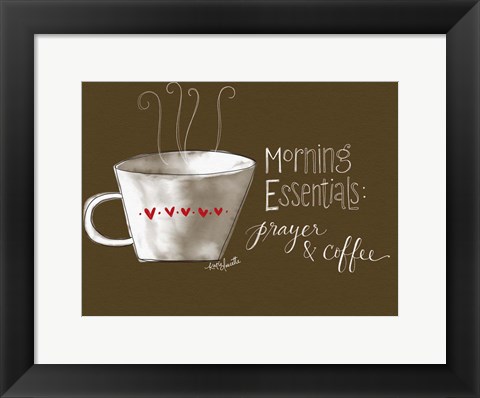 Framed Morning Essentials Print