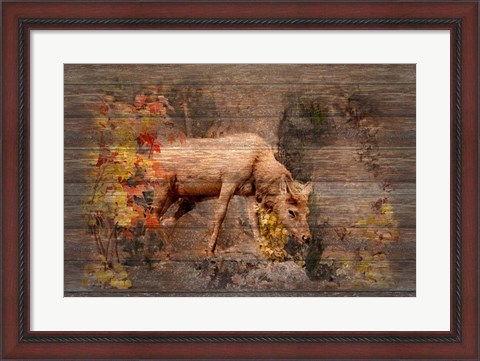 Framed Deer in Paradise Print