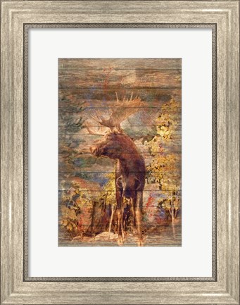 Framed Majestic Moose Print