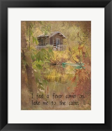 Framed Take Me to the Cabin Mod Print