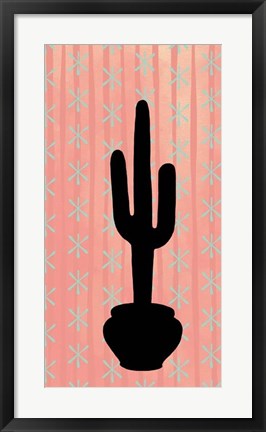 Framed Saguaro Silhouette Print