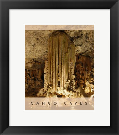 Framed Vintage Cango Caves, Oudtshoorn, South Africa, Africa Print