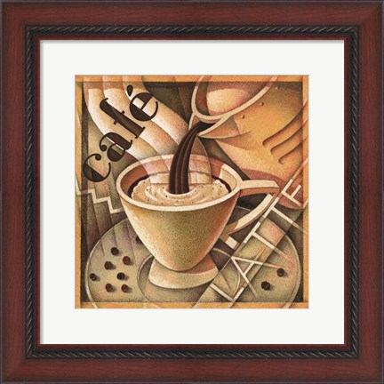 Framed Cappuccino &amp; Cafe A Print
