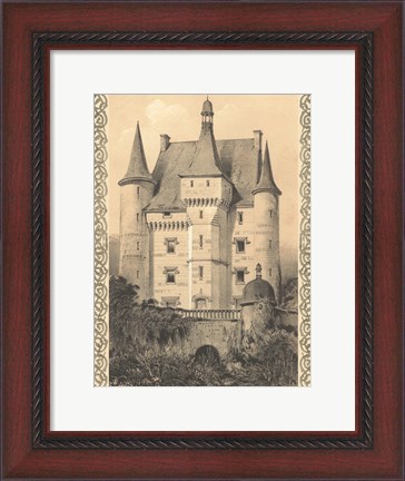 Framed Bordeaux Chateau III Print