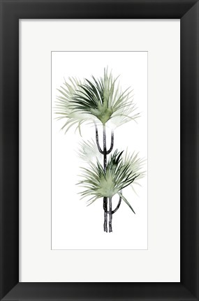 Framed Palm in Watercolor I Print