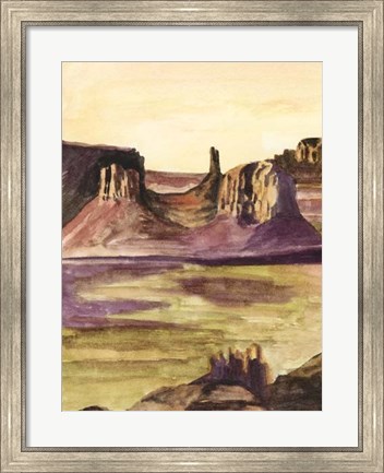 Framed Desert Diptych I Print
