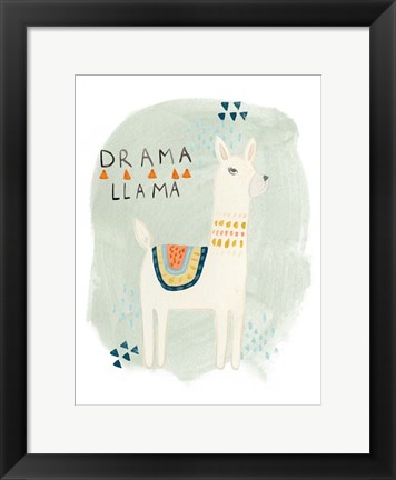 Framed Llama Squad II Print