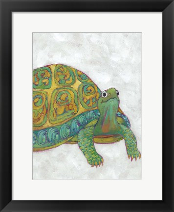 Framed Turtle Friends I Print