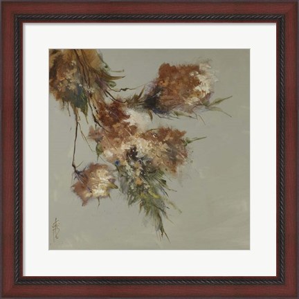 Framed Rusty Spring Blossoms III Print
