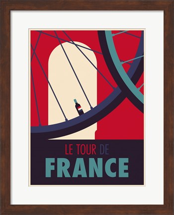 Framed Tour de France Print