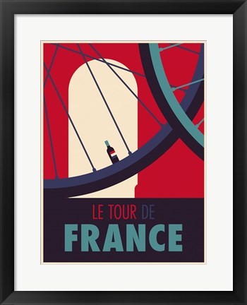Framed Tour de France Print