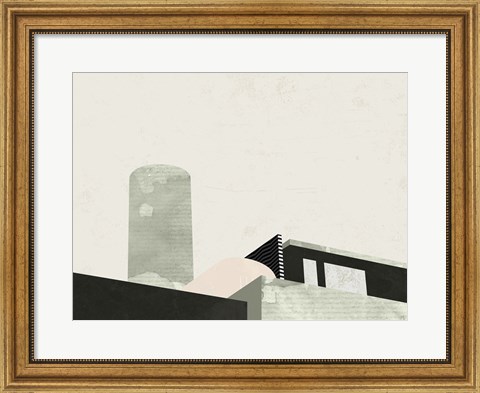Framed Up on the Roof Print