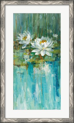 Framed Water Lily Pond II Print