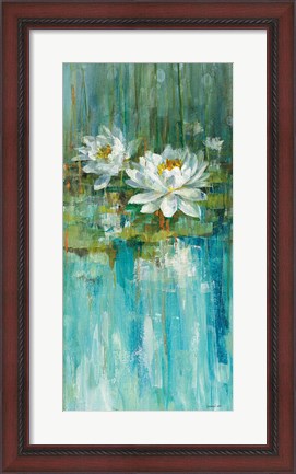 Framed Water Lily Pond II Print