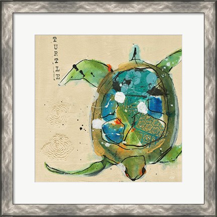 Framed Chentes Turtle Light Print