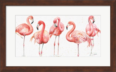 Framed Gracefully Pink VIII Print