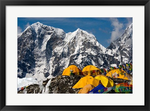 Framed Base Camp, Mt Everest, Nepal Print