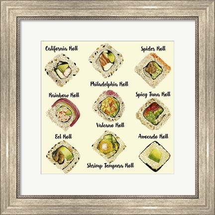 Framed Sushi II Print