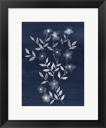 Framed Flower Cyanotype I Print