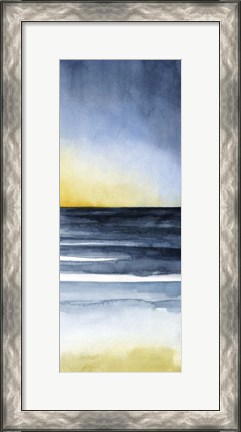 Framed Layered Sunset Triptych III Print