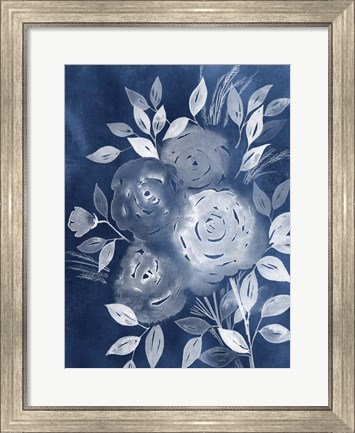 Framed Cyanotype Roses II Print
